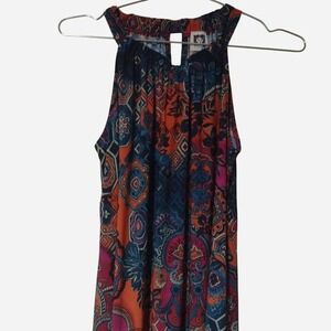 Anne Klein multicoloured maxi dress with a‎ boho vibe Size 6